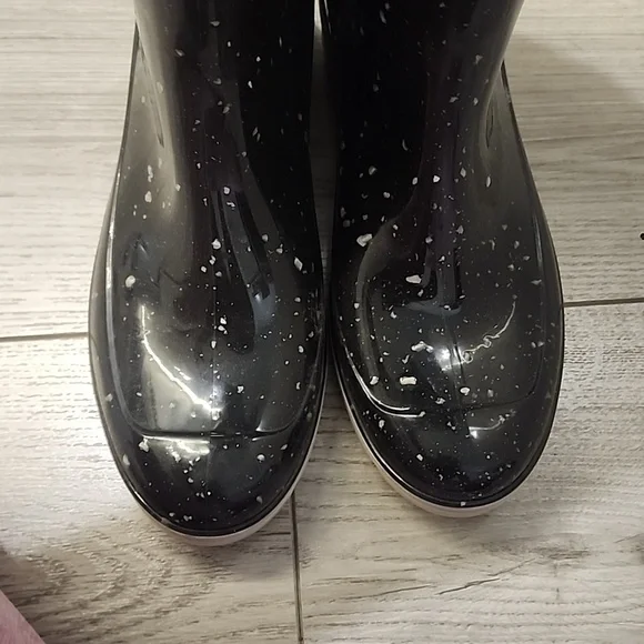 Lemon Jelly Black Speckled Rain Boots | European 39 | Made in Portugal - Picture 7 of 7